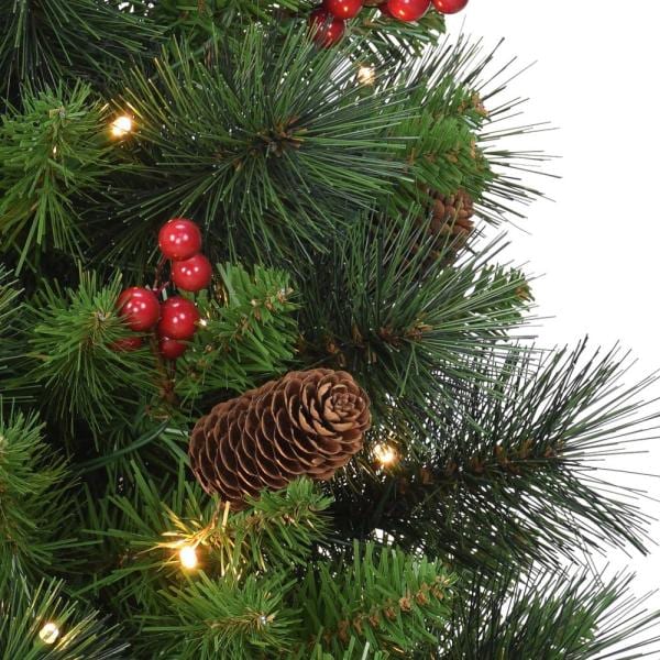 Pre-Lit 2 ft. Table Top Artificial Christmas Tree with 35-Lights in Gold Base, Green