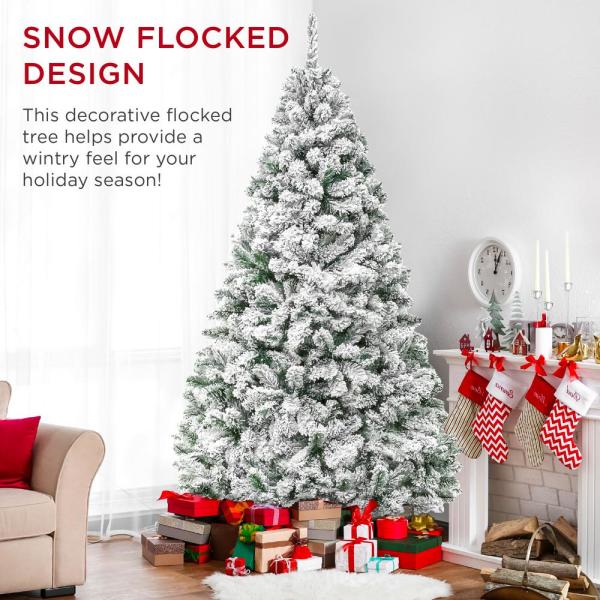 6 ft. Flocked Artificial Christmas Tree