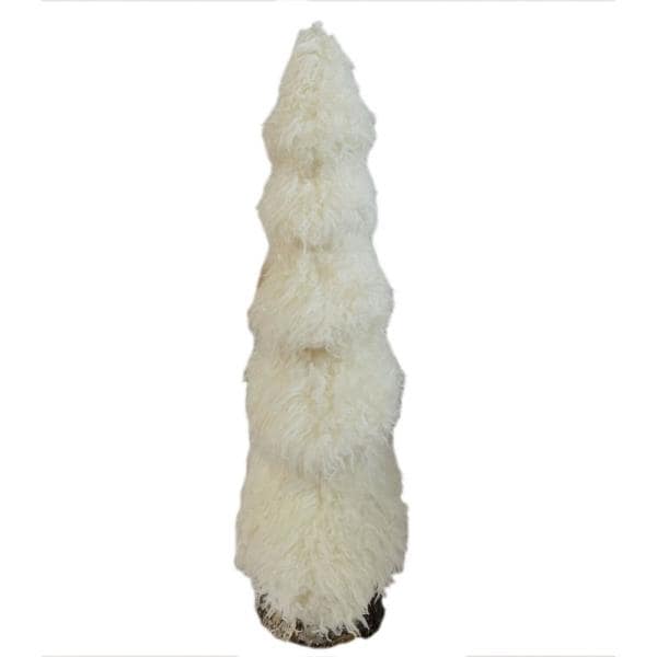 44 in. Christmas Furry Tree Set