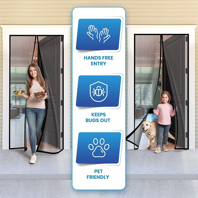 Magnetic Screen Door.