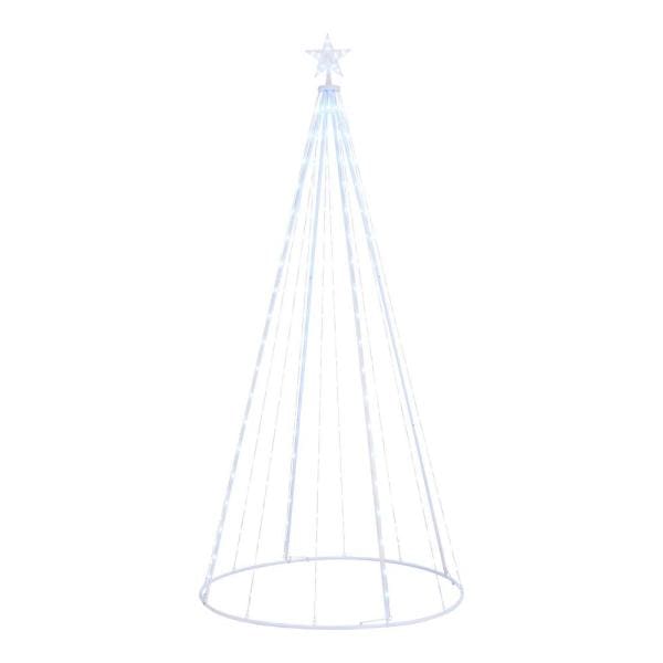 82.6 in 238-Light LED Cone Christmas Tree with RGB Function Lights