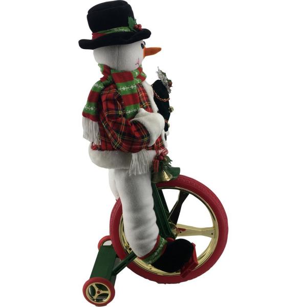 36 in. Christmas Dancing Mr. Snowman with Wrapped Gift Box and Music