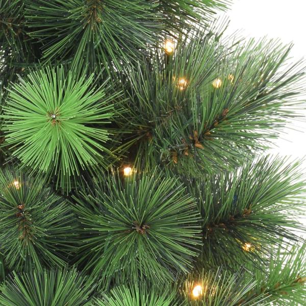 Pre-Lit 2 ft. Table Top Artificial Christmas Tree with 35-Lights in Tan Sac, Green