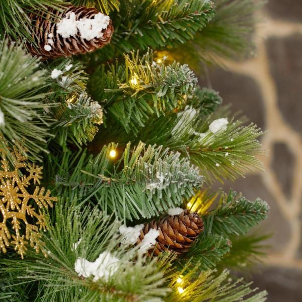 Promotional Assortment with 2 - 3 ft. Pre-Lit Entrance Trees, 9 ft. Pre-Lit Garland and 24 in. Pre-Lit Wreath