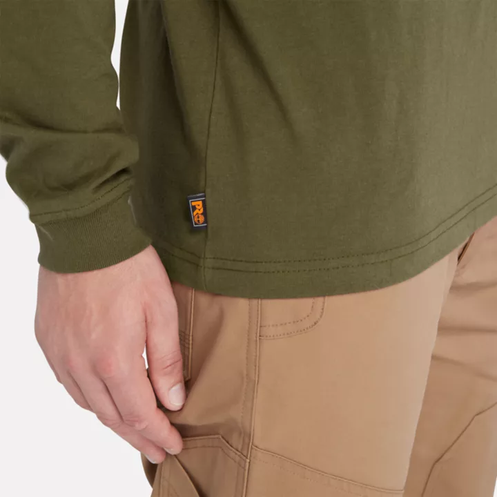 Timberland PRO Core Logo LS T-Shirt for Men in Green