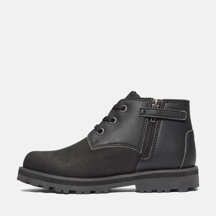 Courma Kid Chukka Boot for Youth in Black