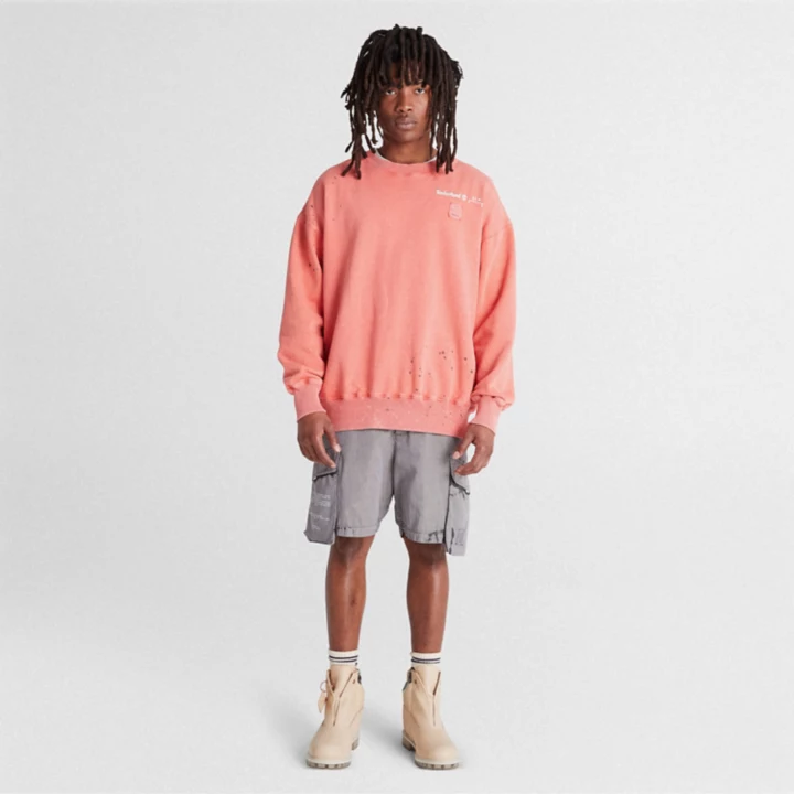 All Gender Timberland x A-COLD-WALL* Future73 Crewneck Sweatshirt in Orange