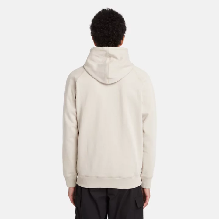 Exeter River Zip-Front Fleece Hoodie for Men in Beige