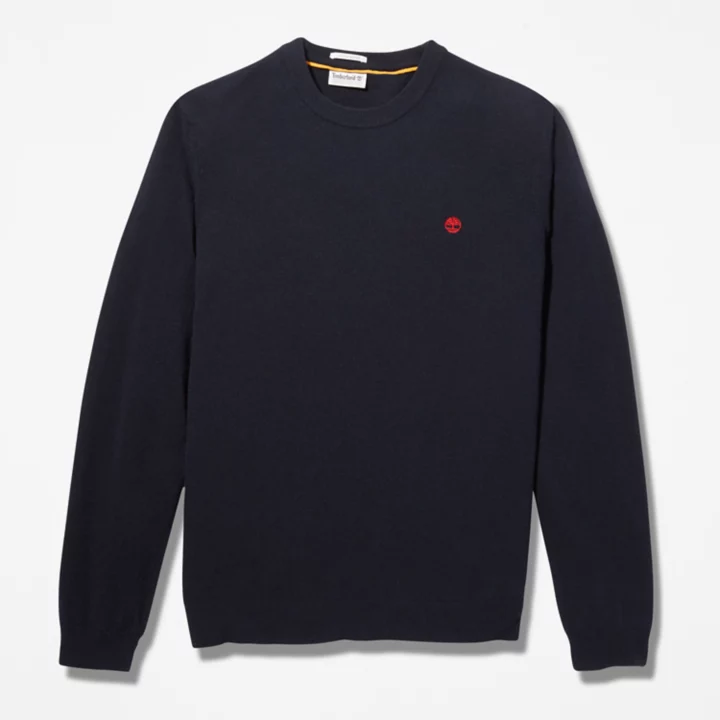 Cohas Brook Crewneck Jumper for Men in Navy