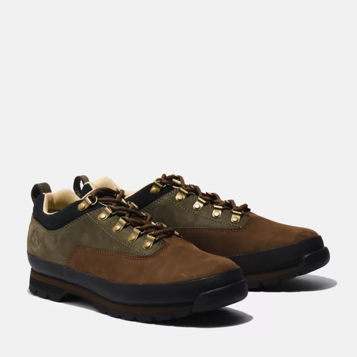 Euro Hiker Shoe for Men in Dark Green
