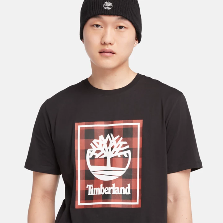 Short Sleeve Buffalo T-Shirt for Men in Black