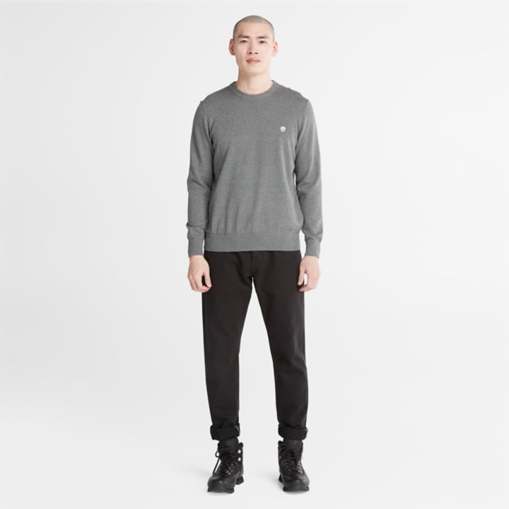 Williams River Crewneck Jumper for Men in Dark Grey
