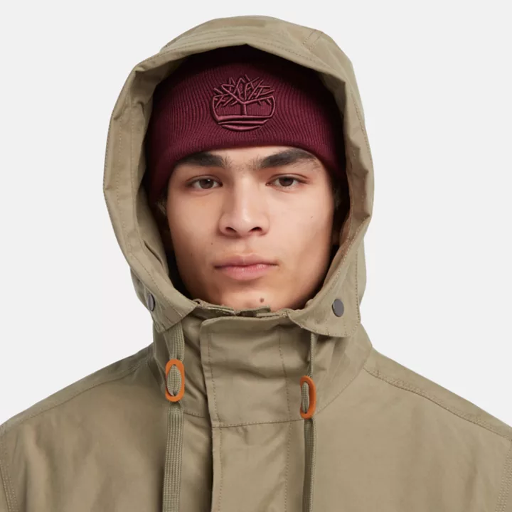 Snowdown Peak Water-Resistant 3-in-1 Fishtail Parka for Men in Green