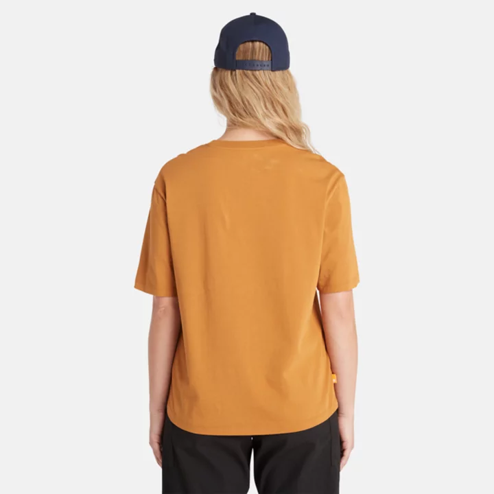 Seasonal Logo T-Shirt for Women in Dark Yellow