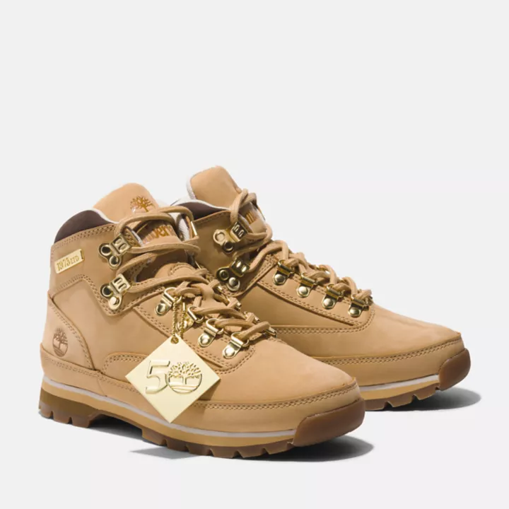 Timberland 50th Edition Butters Euro Hiker Leather Boot for Women in Golden Butter