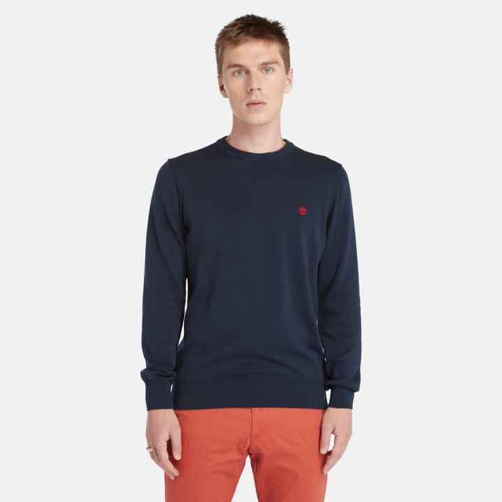 Williams River Crewneck Jumper for Men in Navy