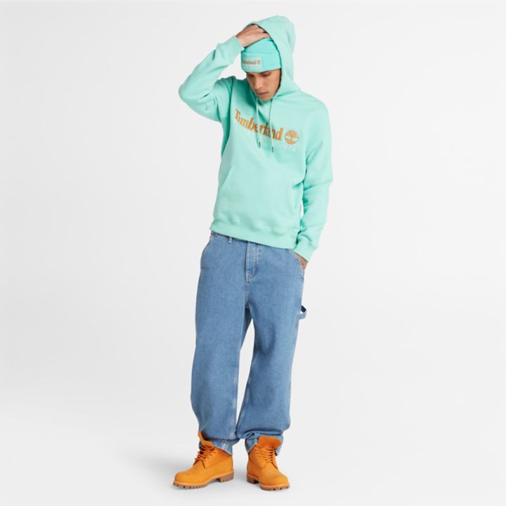 Timberland 50th Anniversary Hoodie Sweatshirt in Teal