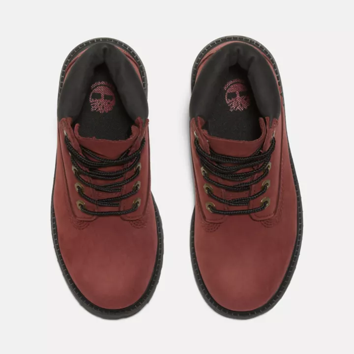 Premium 6 Inch Waterproof Boot for Toddler in Burgundy