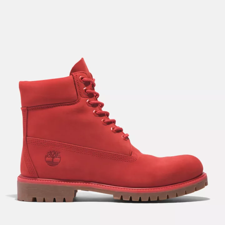 Timberland 50th Edition Premium 6-Inch Waterproof Boot for Men in Red