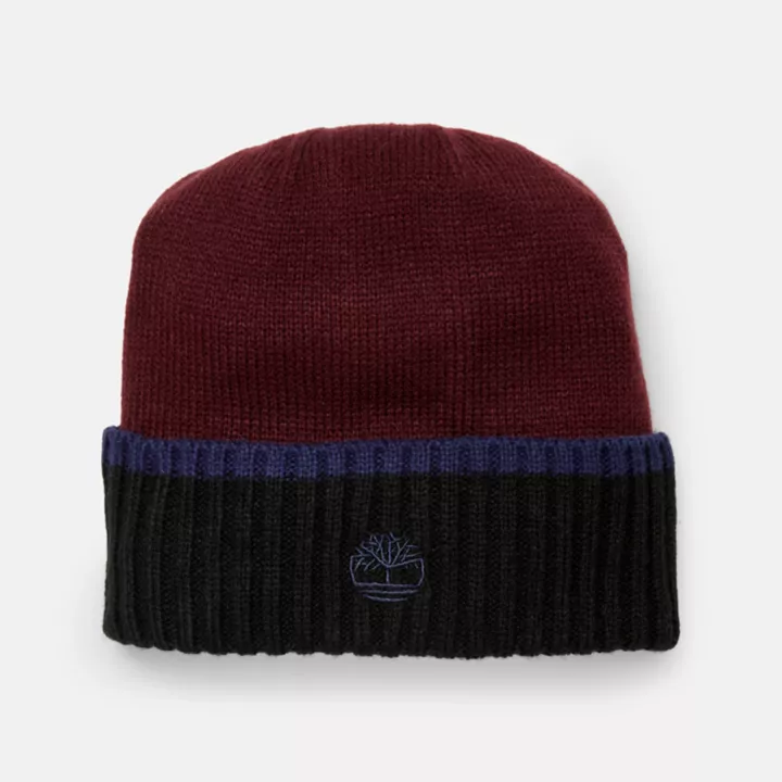 All Gender Beanie and Glove Gift Set in Burgundy