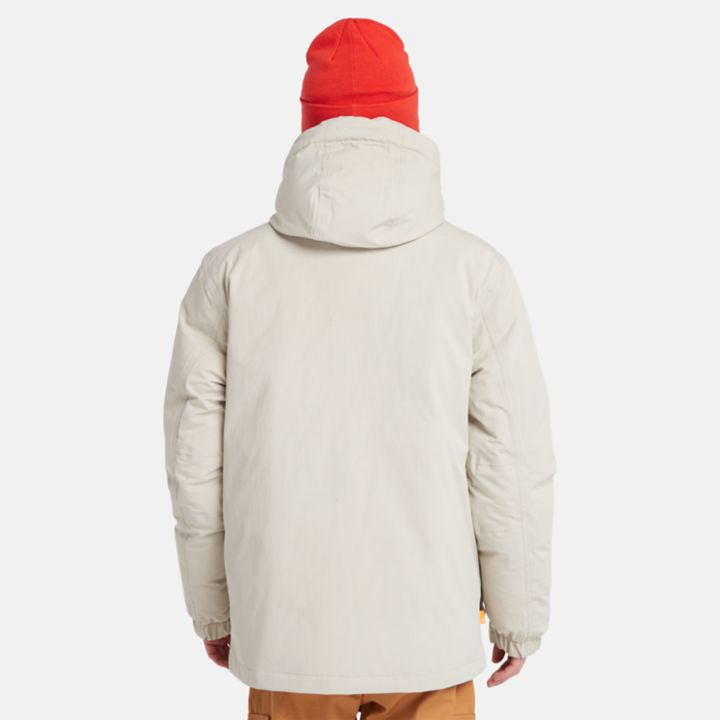 Insulated Utility Jacket for Men in Beige