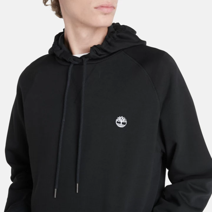 Exeter River Hoodie Sweatshirt for Men in Black