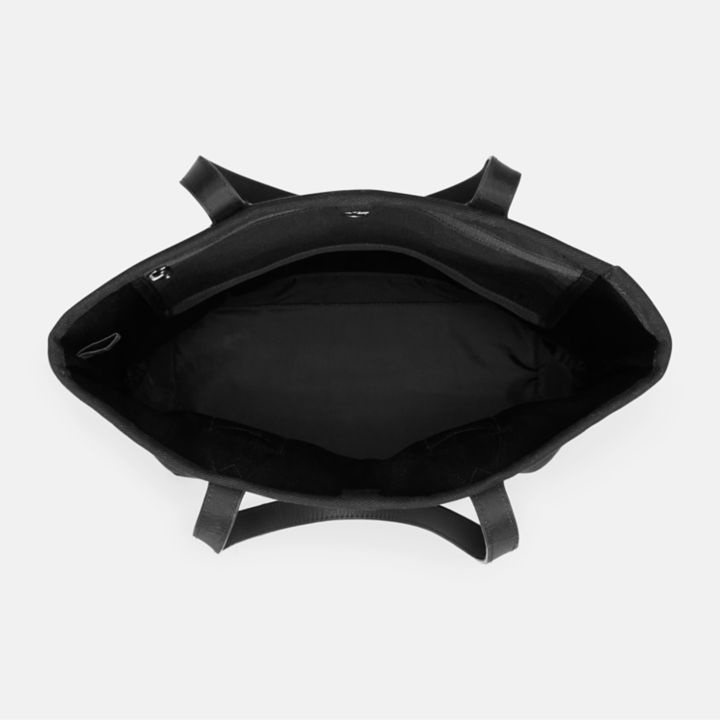 Canvas and Leather Tote for Women in Black