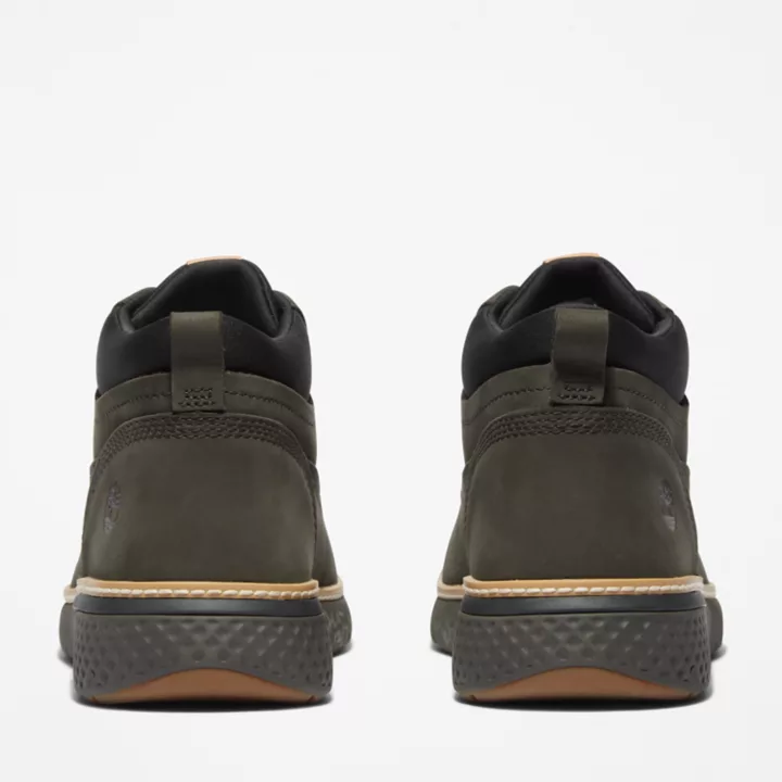 Cross Mark Leather Chukka for Men in Dark Green