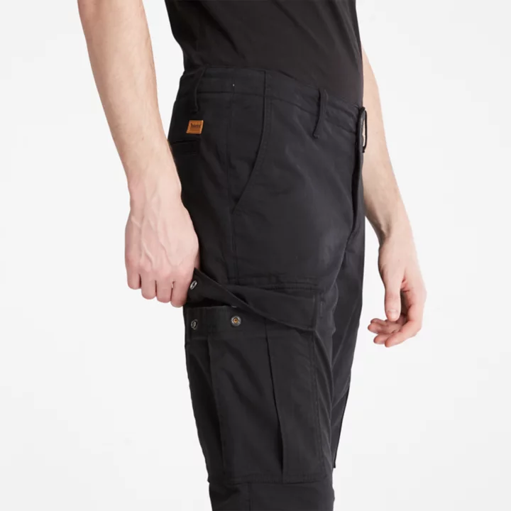 Core Cargo Trousers for Men in Black
