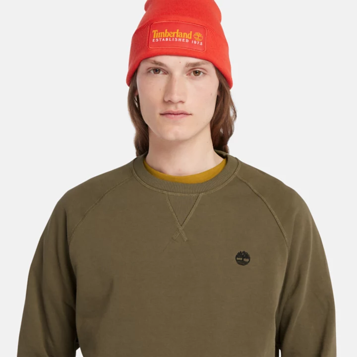 Exeter River Crewneck Sweatshirt for Men in Green