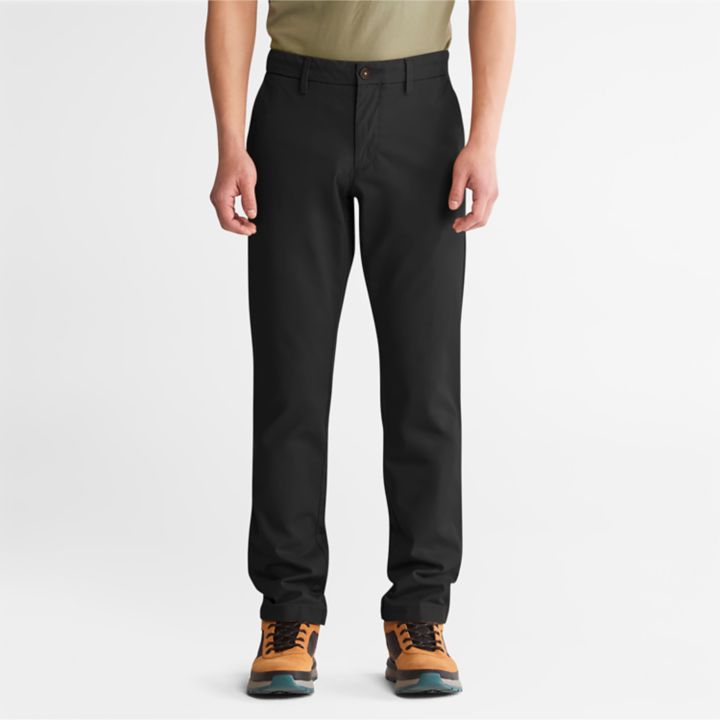 Sargent Lake Stretch Chino Trousers for Men in Black