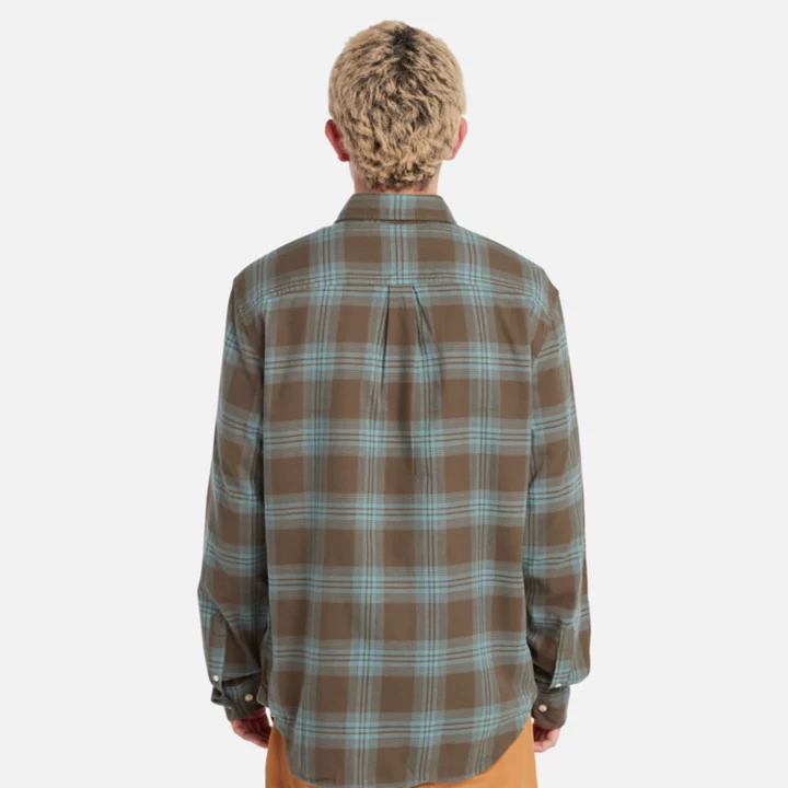 Tartan Shirt for Men in Green/Blue