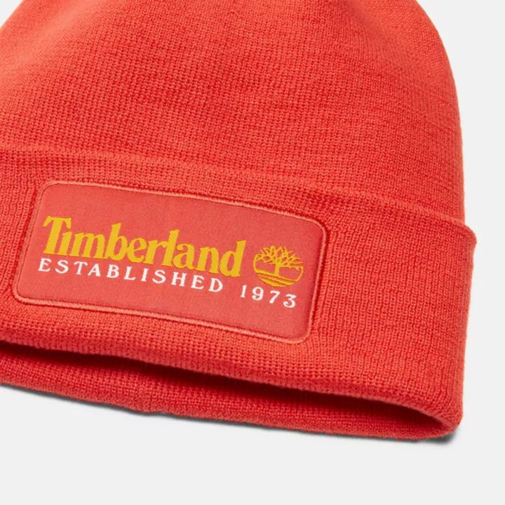 Colour Blast Beanie in Red