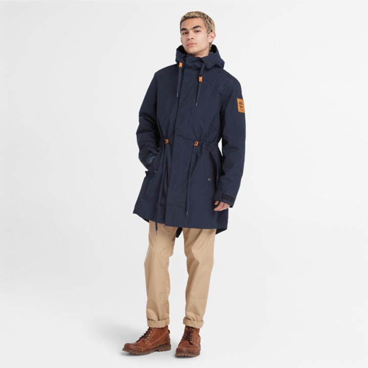 Snowdown Peak Water-Resistant 3-in-1 Fishtail Parka for Men in Navy