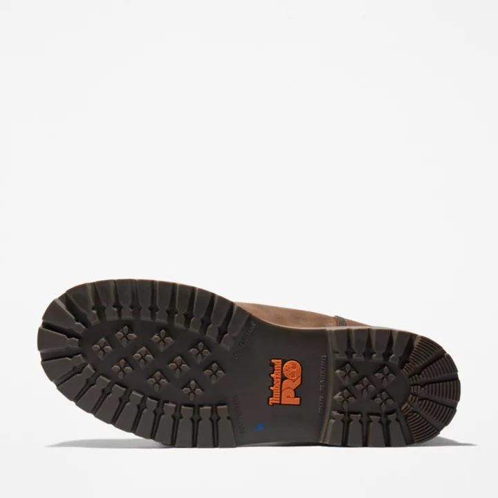 Timberland PRO Iconic Waterproof Alloy Safety-Toe Work Boot for Men in Brown