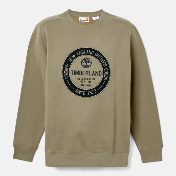 Elevated Brand Carrier Crew Sweatshirt for Men in Green