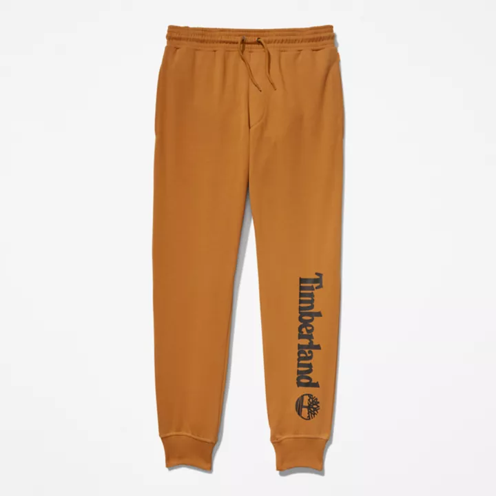Logo Tracksuit Bottoms for Men in Dark Yellow