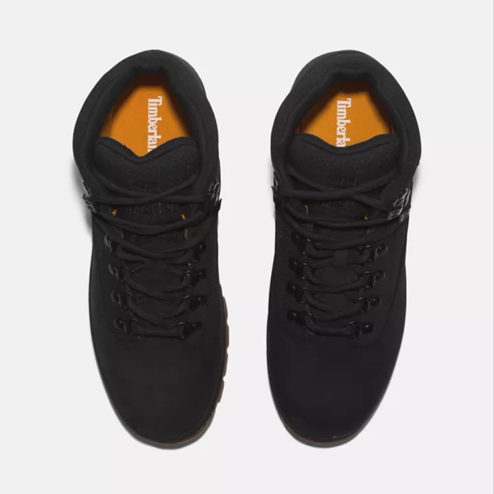 Euro Hiker Boot for Men in Monochrome Black