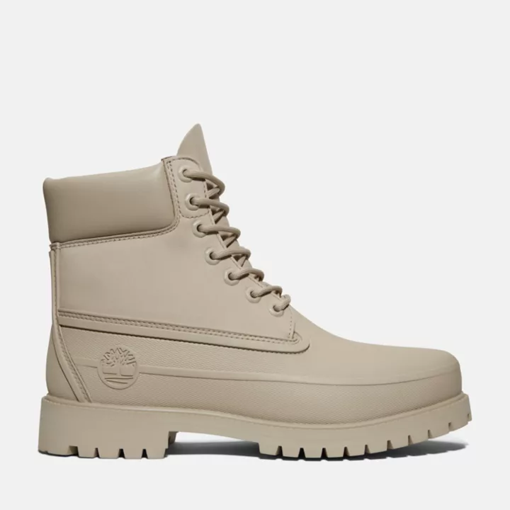 Timberland Heritage 6 Inch Rubber Toe Boot for Men in Beige
