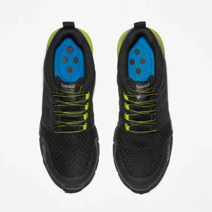 Radius Alloy-Toe Work Shoe for Men in Black and Green