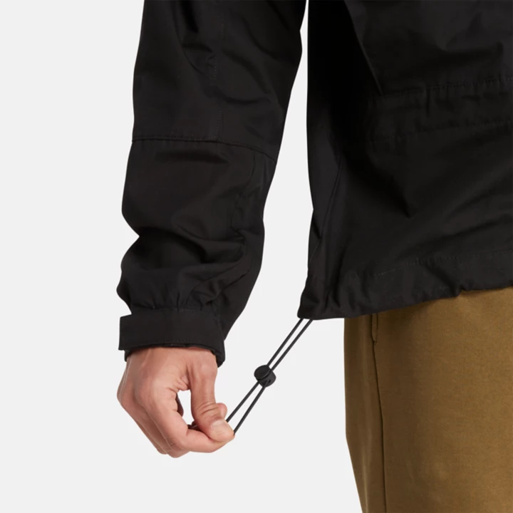 Water Repellent Anorak Jacket for Men in Black