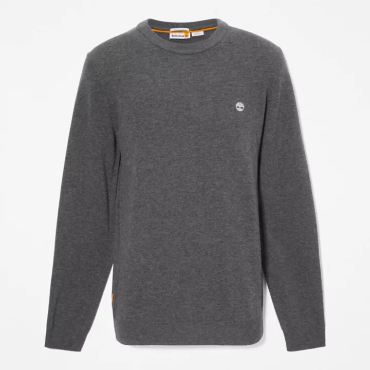 Cohas Brook Crewneck Jumper for Men in Dark Grey