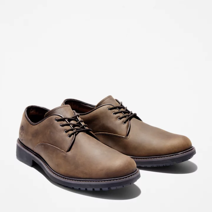 Stormbucks Waterproof Oxford Shoe for Men in Dark Brown