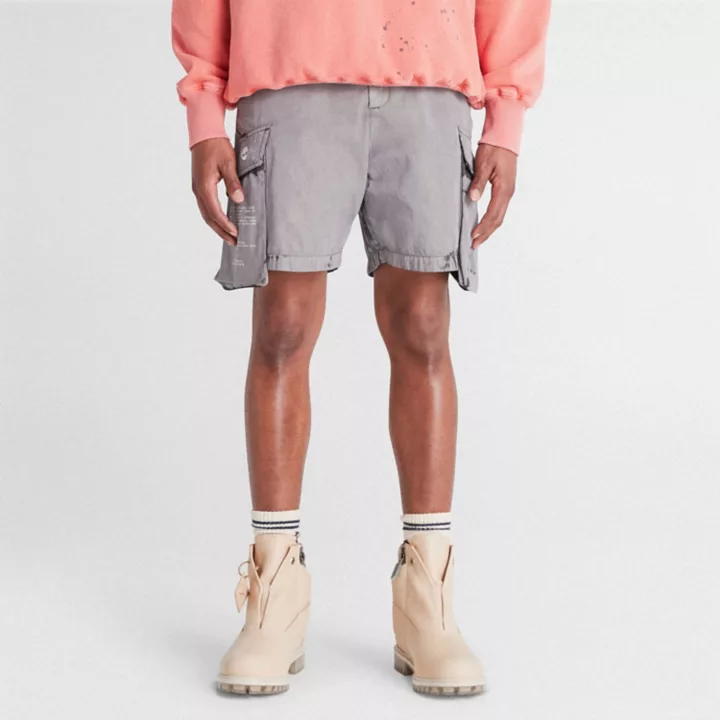 All Gender Timberland x A-COLD-WALL* Future73 Cargo Shorts in Dark Grey