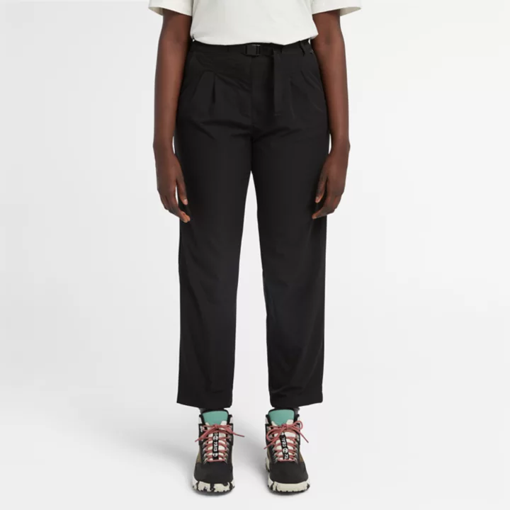 Durable Water-Repellent Trousers for Women in Black