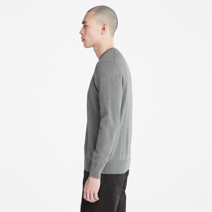 Williams River Crewneck Jumper for Men in Dark Grey