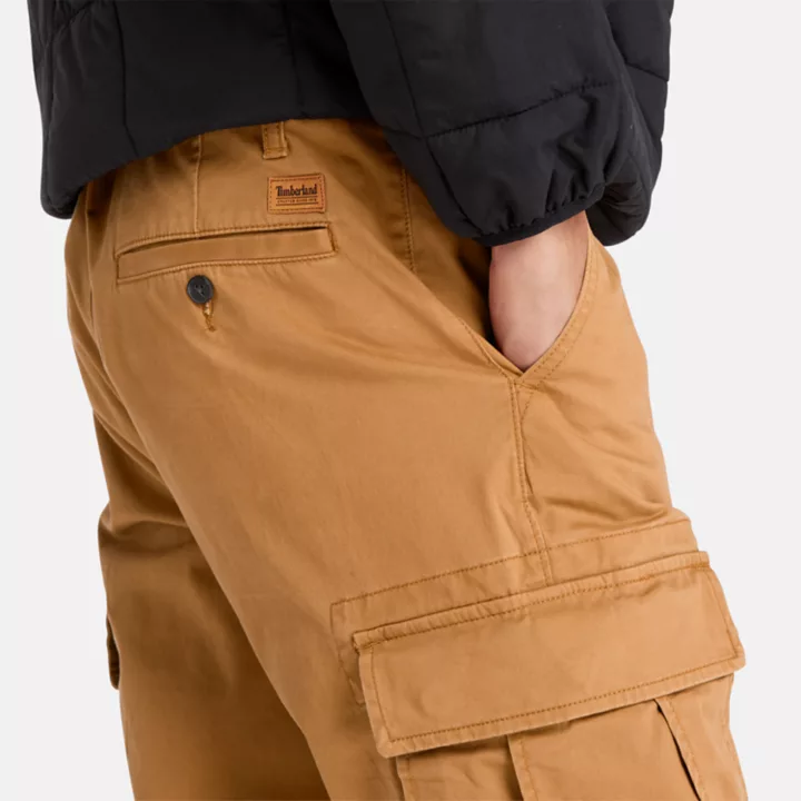 Core Cargo Trousers for Men in Dark Yellow
