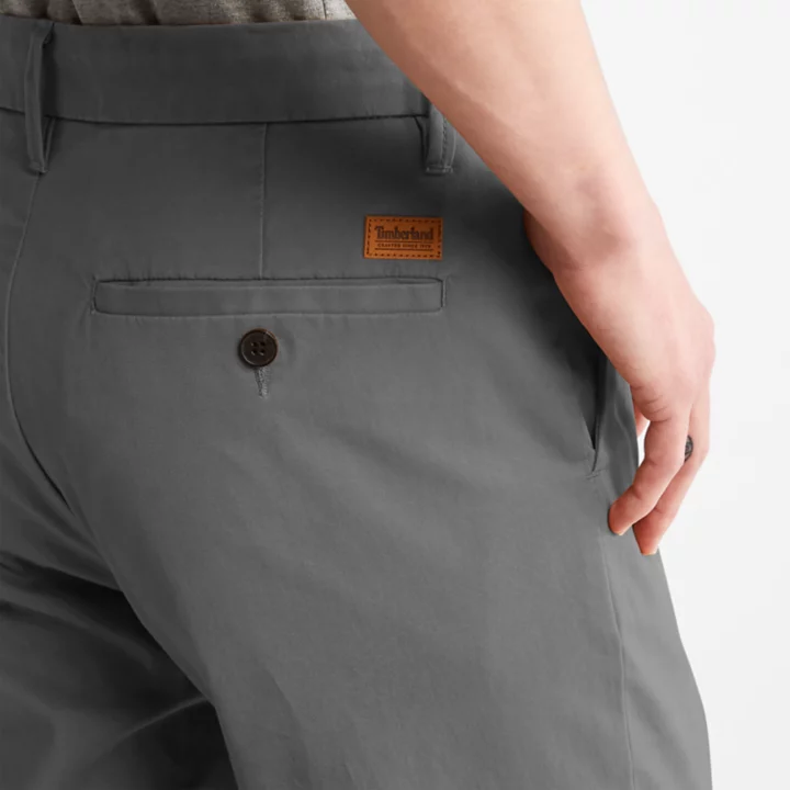 Squam Lake Stretch Chinos for Men in Grey