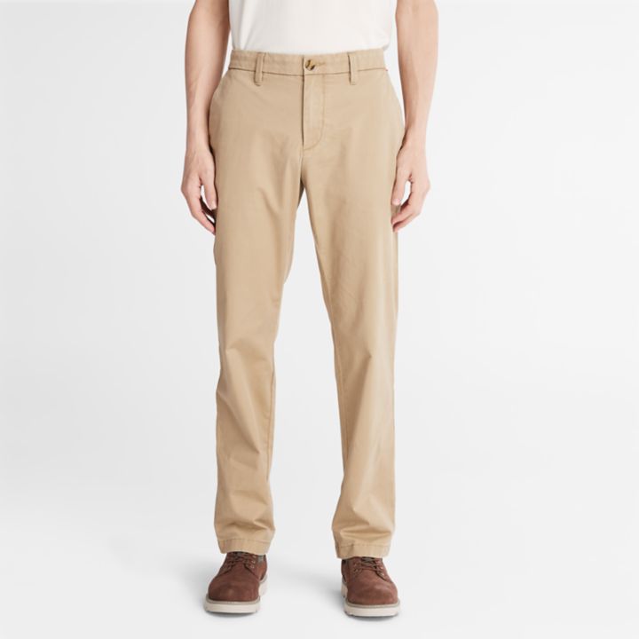 Squam Lake Stretch Chinos for Men in Beige