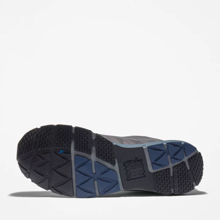 Radius Alloy-Toe Work Shoe for Men in Grey and Blue